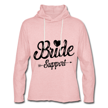 Hochzeit Hoodie - Braut Support Herz Team Junggesellinnen
