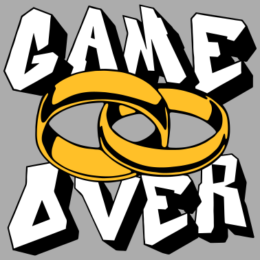Motiv Hochzeit Game Over .../+