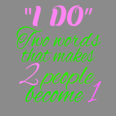 Motiv ja ich will! heiraten hochzeit brautpaar geschenk