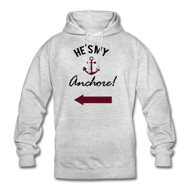 Hochzeit Hoodie - Valentinstag Liebe Anchor