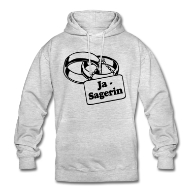 Hochzeit Hoodie - Ja Sagerin .../+