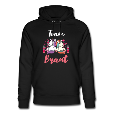 Hochzeit Hoodie - Team Braut JGA Party Junggesellinnen Einhorn