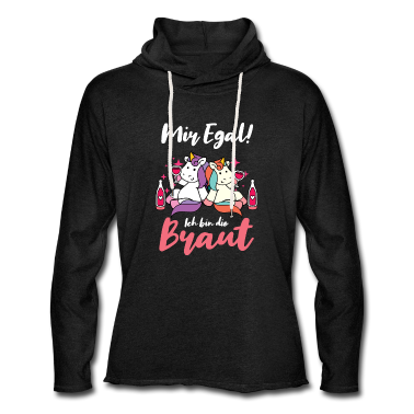 Hochzeit Hoodie - Ich bin die Braut JGA Party Junggesellen Einhorn