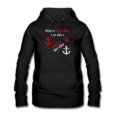 Hochzeit Hoodie - Hafen der Ehe letzte Ausfahrt