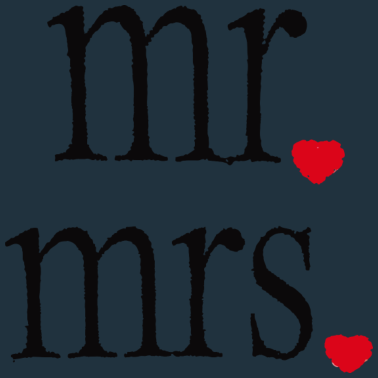 Motiv Mr und Mrs - Hochzeitsgeschenk Party JGA