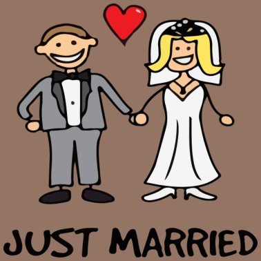 Motiv Frisch Verheiratet - Ehepaar, Hochzeitsgeschenk