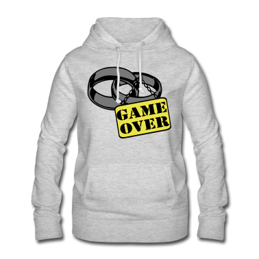 Hochzeit Hoodie - JGA Ehe Schild game over ...+