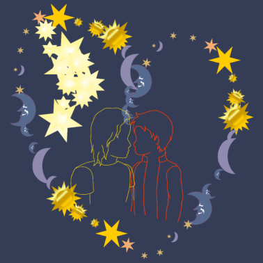 Motiv Liebespaar/Hochzeitsfeier