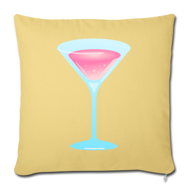 Hochzeit Kissenbezug - Glas Aperitif GAST GÄSTE TRINKEN GETRÄNK DRINK