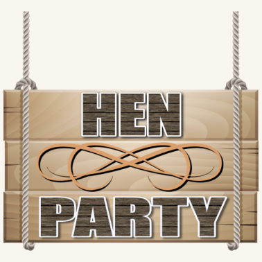 Motiv Hen Party rustikale Hochzeitsfeier Zeichen