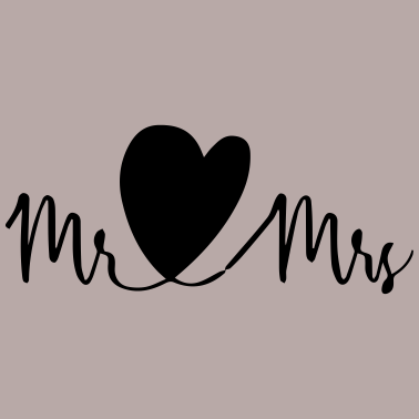 Motiv Mr.und Mrs. Hochzeitsfeier, Feier, Tag, Love, i