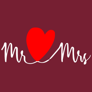 Motiv I Love Mr.und Mrs. Hochzeitsfeier, Feier, Wedding