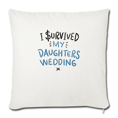 Hochzeit Kissenbezug - Vater der Braut Spruch Hochzeitsfeier Geschenk