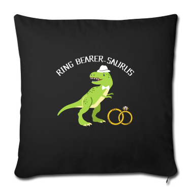 Hochzeit Kissenbezug - Dinosaurier Ring Träger Produkt, Hochzeitsfeier drucken