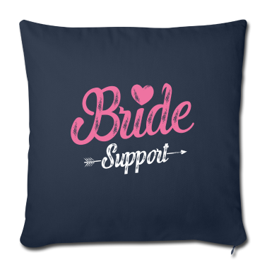 Hochzeit Kissenbezug - Braut Support Team Herz
