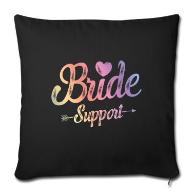 Hochzeit Kissenbezug - Braut Support Team Herz
