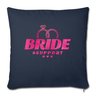 Hochzeit Kissenbezug - Braut Support Herz Team