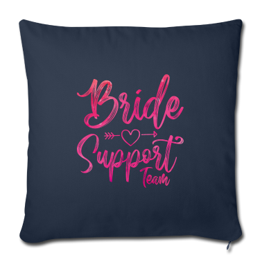 Hochzeit Kissenbezug - Braut Support Herz Team