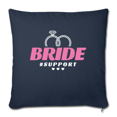 Hochzeit Kissenbezug - Braut Support Herz Team