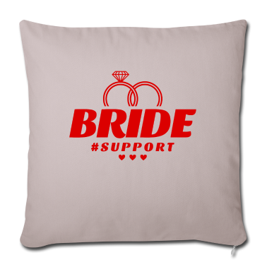 Hochzeit Kissenbezug - Braut Support Herz Team
