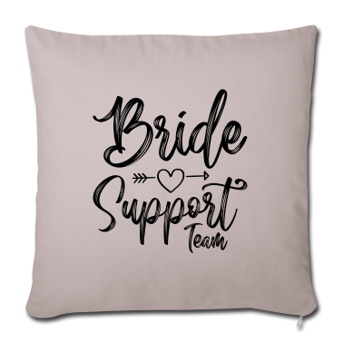 Hochzeit Kissenbezug - Braut Support Herz Team