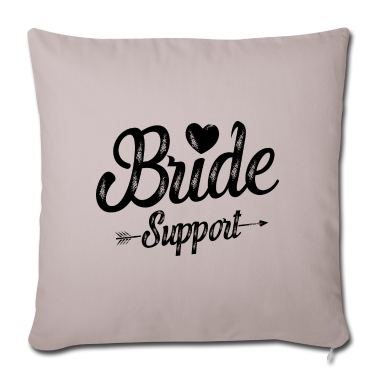 Hochzeit Kissenbezug - Braut Support Herz Team Junggesellinnen