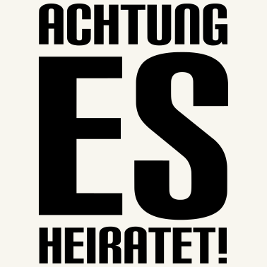 Motiv Achtung es heiratet!