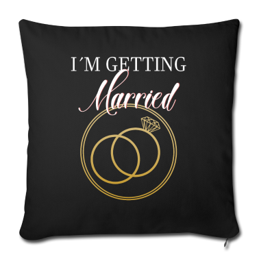 Hochzeit Kissenbezug - Ich werde heiraten weiss