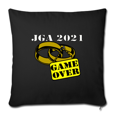 Hochzeit Kissenbezug - JGA 2021 Ehe Schild game over ...-