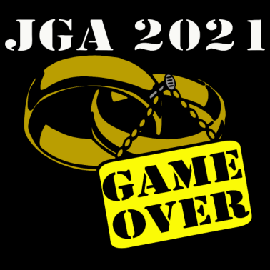 Motiv JGA 2021 Ehe Schild game over ...-