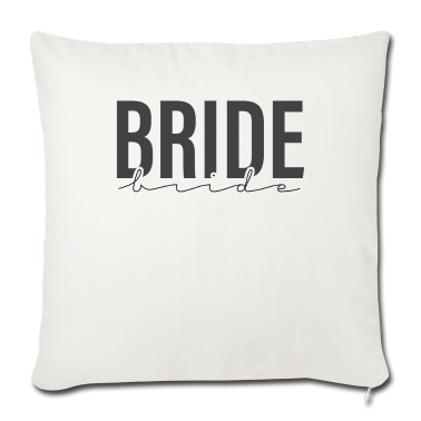 Hochzeit Kissenbezug - Braut Schriftzug