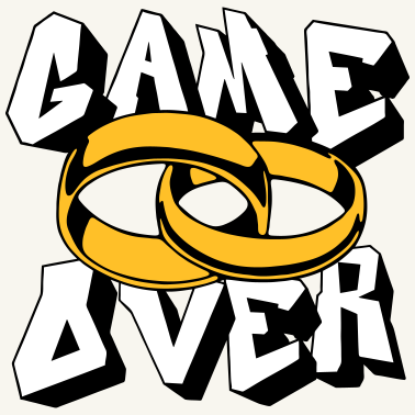 Motiv Hochzeit Game Over .../+