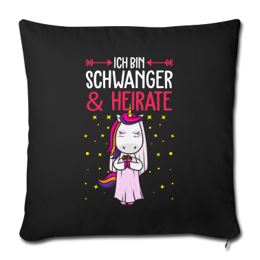 Hochzeit Kissenbezug - Einhorn Braut Schwanger Heirat Hochzeit Baby