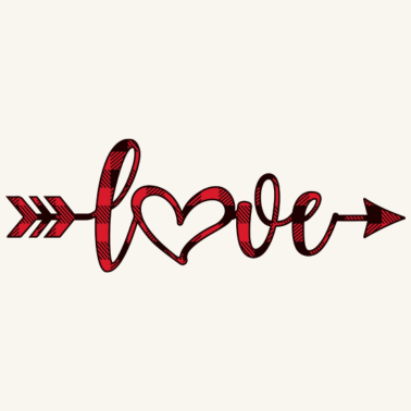 Motiv Love-Herz-Schriftzug