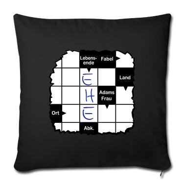 Hochzeit Kissenbezug - JGA - Ehe - Kreuzworträtsel .../+