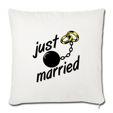 Hochzeit Kissenbezug - just married JGA ...+