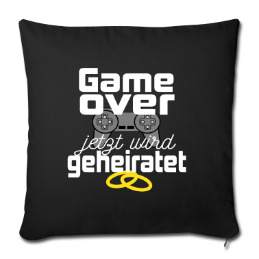 Hochzeit Kissenbezug - Junggesellenabschied Heirat Game Over Geschenkidee