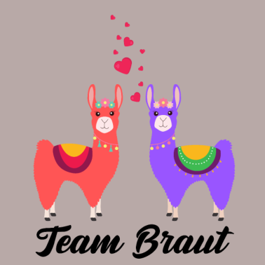 Motiv Team Braut Alpaka Verlobung Hochzeit Geschenk