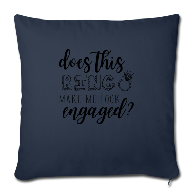 Hochzeit Kissenbezug - Durch den Ring ist Sie verlobt - Hochzeitsgeschenk