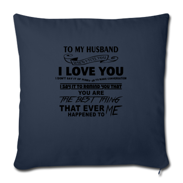Hochzeit Kissenbezug - Mein Ehemann ist das beste was mir passier ist