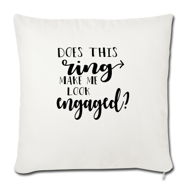Hochzeit Kissenbezug - Bin ich nun verlobt ? - lustiges Hochzeitgeschenk