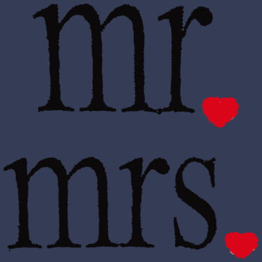 Motiv Mr und Mrs - Hochzeitsgeschenk Party JGA