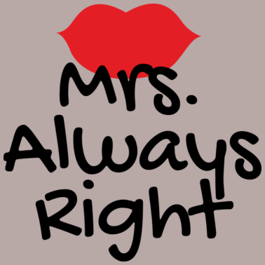 Motiv Mrs immer richtig