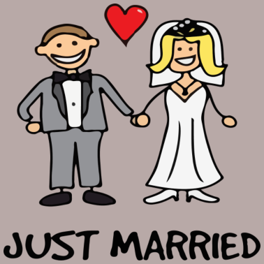 Motiv Frisch Verheiratet - Ehepaar, Hochzeitsgeschenk