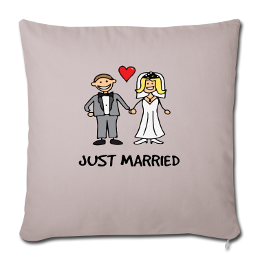 Hochzeit Kissenbezug - Frisch Verheiratet - Ehepaar, Hochzeitsgeschenk