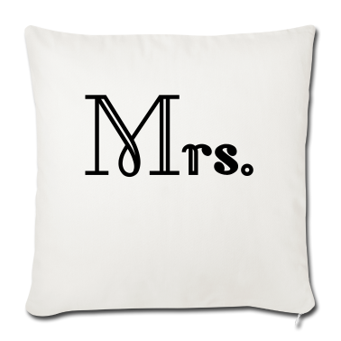 Hochzeit Kissenbezug - Mr and Mrs married Hochzeit Feier Verheiratet Mrs