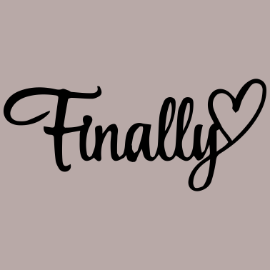 Motiv finally wedding Party Hochzeit Mr & Mrs Herz