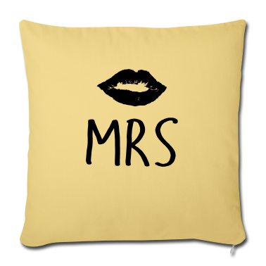 Hochzeit Kissenbezug - mrs kiss Mr. and Mrs. married Hochzeit Feier