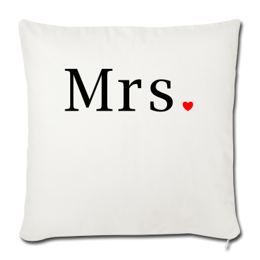 Hochzeit Kissenbezug - Mr and Mrs married Hochzeit Feier Verheiratet Mrs