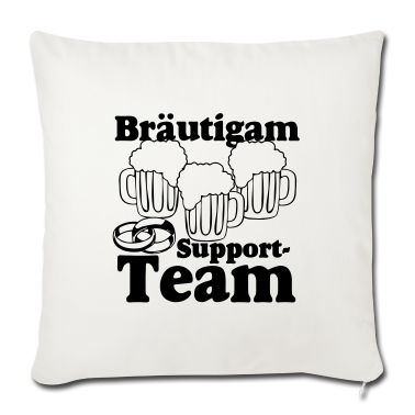 Hochzeit Kissenbezug - JGA - Bräutigam Support Team ..+